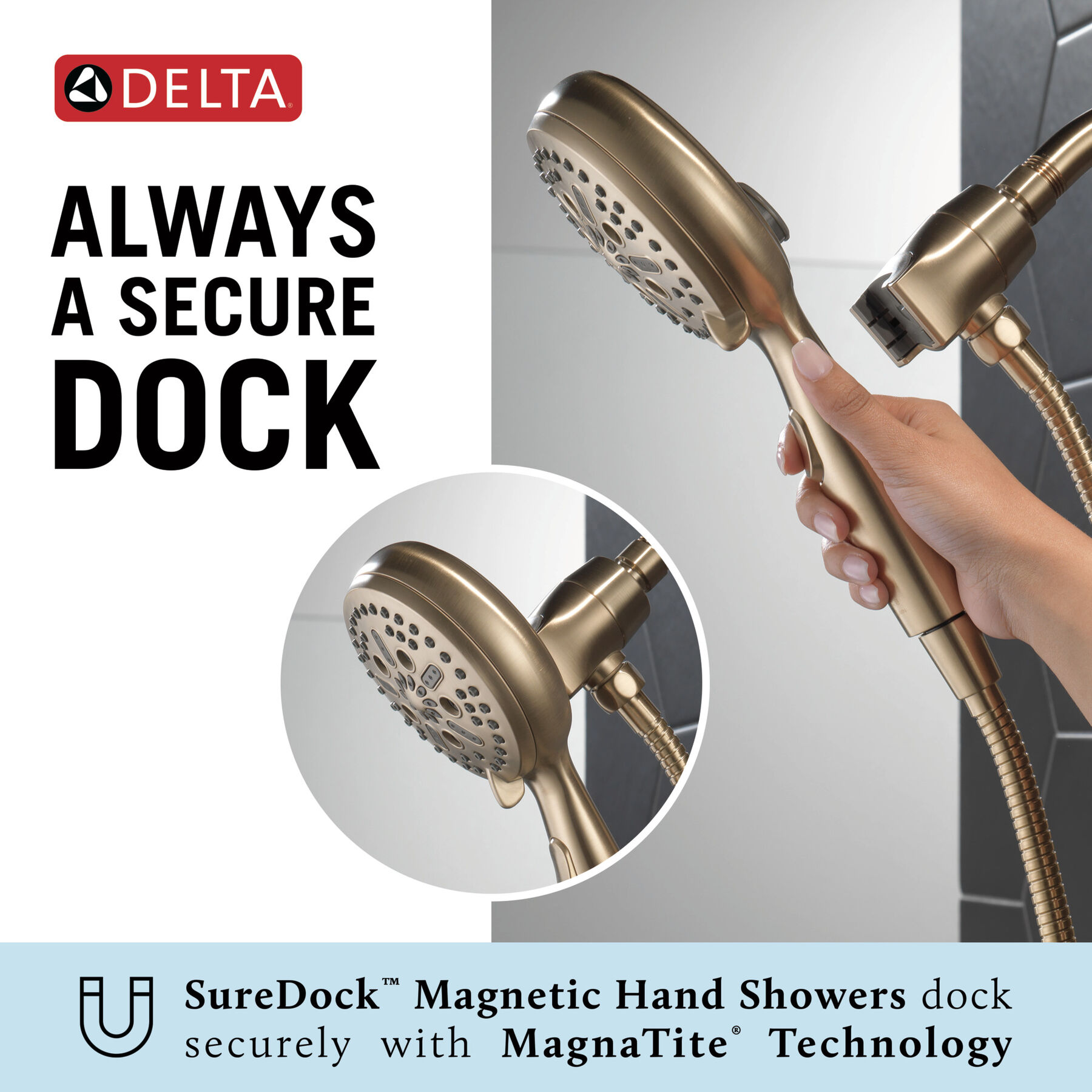 SureDock&reg; Magnetic Hand Shower 1.75 GPM (Recertified)