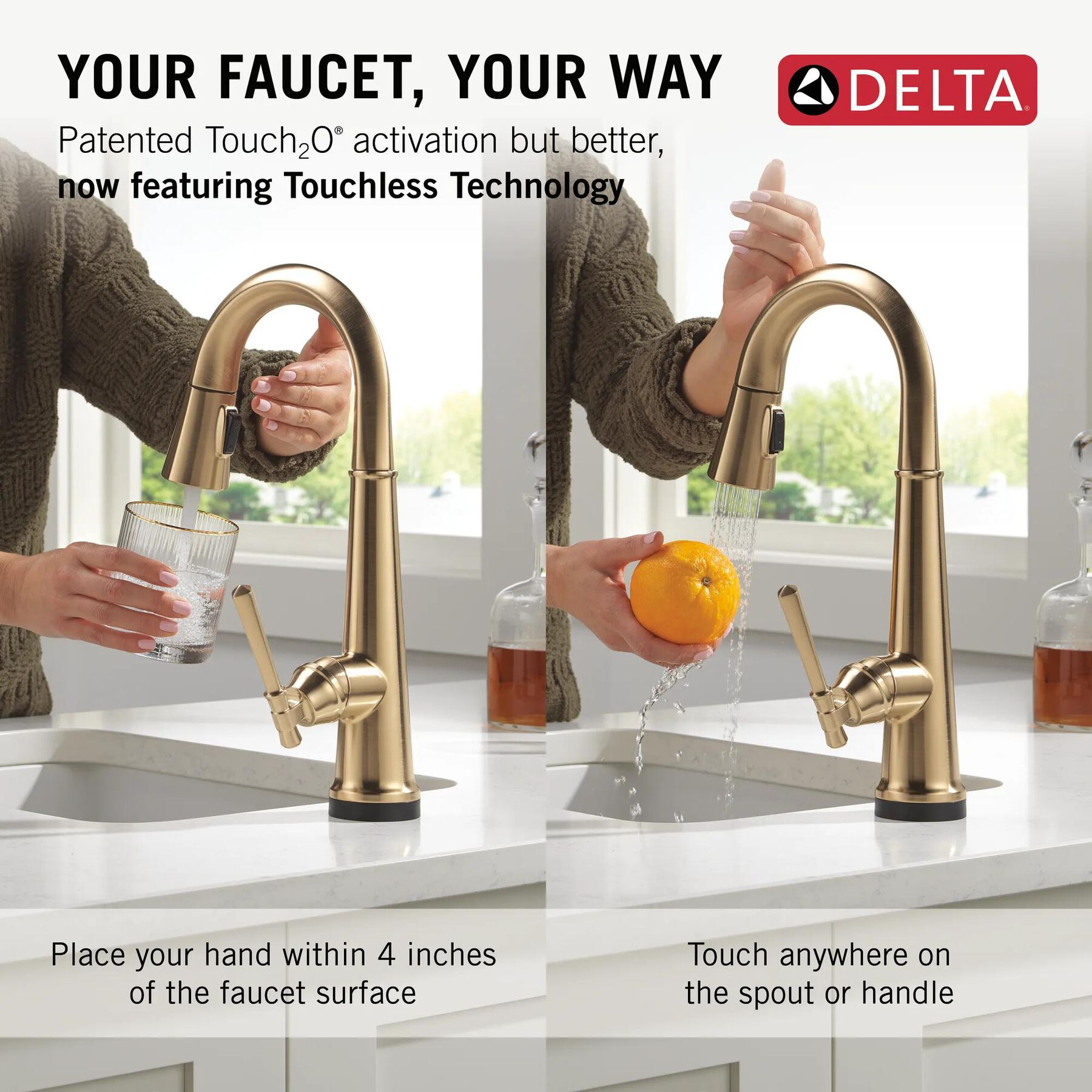 Touch2O&reg; Bar / Prep Faucet with Touchless Technology