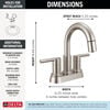 Two Handle Centerset Pull-Down Bathroom Faucet