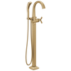 Single Handle Floor Mount Tub Filler Trim
