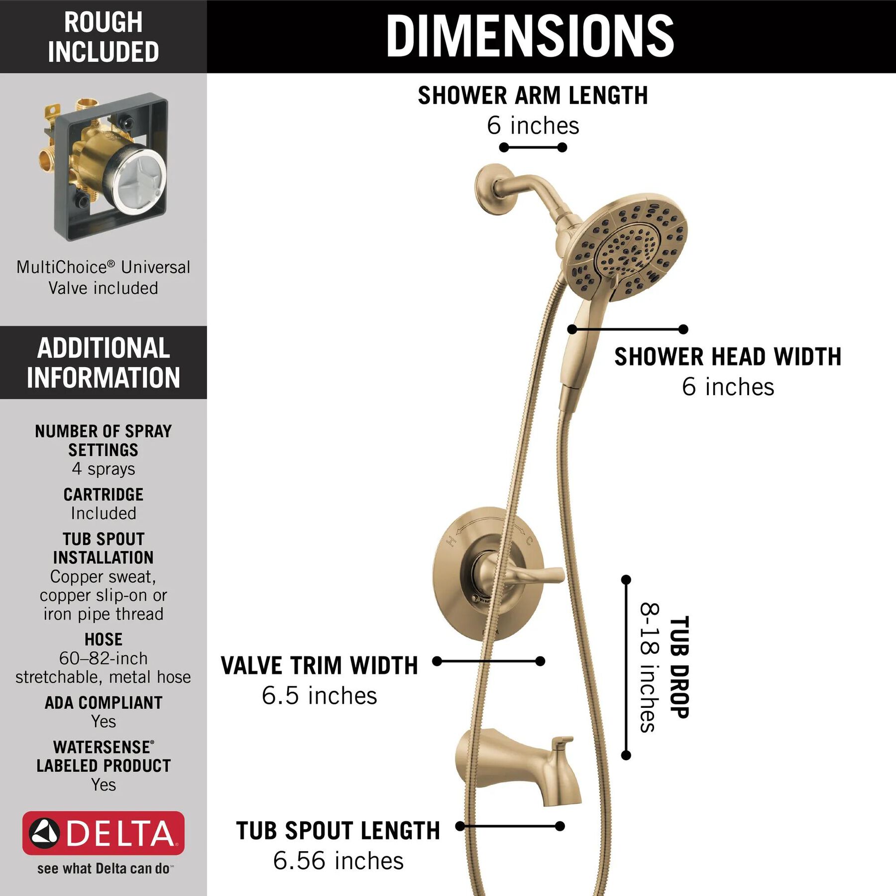 14 Series Tub & Shower Trim with In2ition&reg;