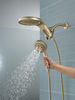 HydroRain&reg; H2Okinetic&reg; 5-Setting Two-in-One Shower Head (Recertified)