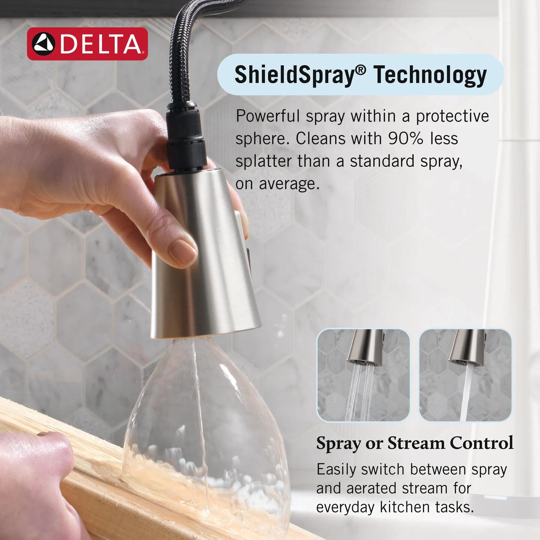 Single Handle Pull-Down Kitchen Faucet with Touch<sub>2</sub>O&reg; Technology