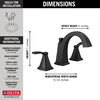 Two Handle Widespread Bathroom Faucet (Recertified)