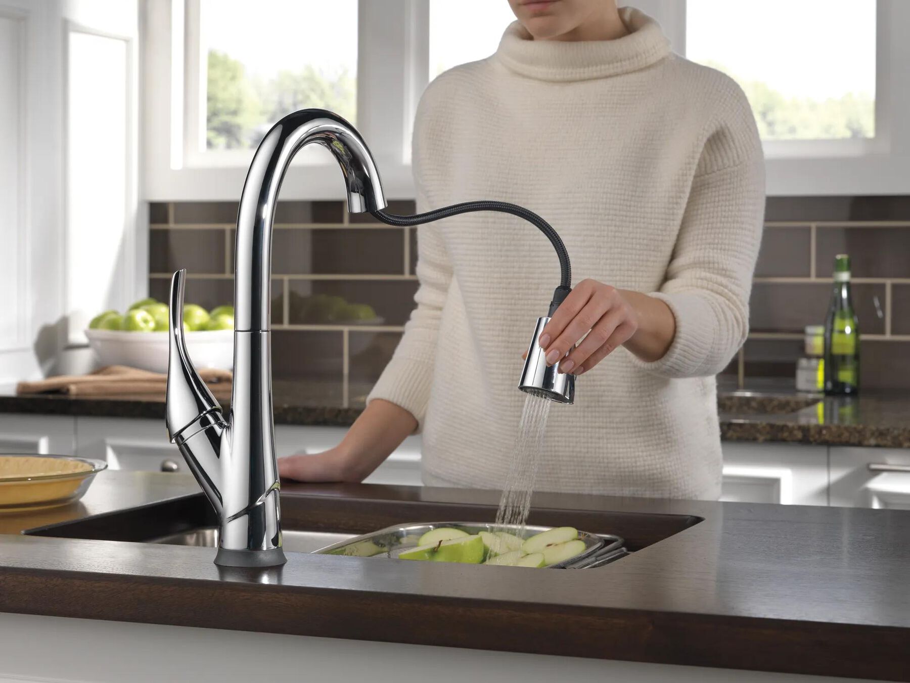 Single Handle Pull-Down Kitchen Faucet with ShieldSpray&reg; Technology