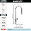 Touch2O&reg; with Touchless Technology Single Handle Pull-Down Kitchen Faucet