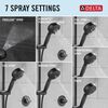7-Setting Slide Bar Hand Shower with Cleaning Spray