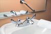 Two Handle Centerset Lavatory Faucet - Less Pop-Up
