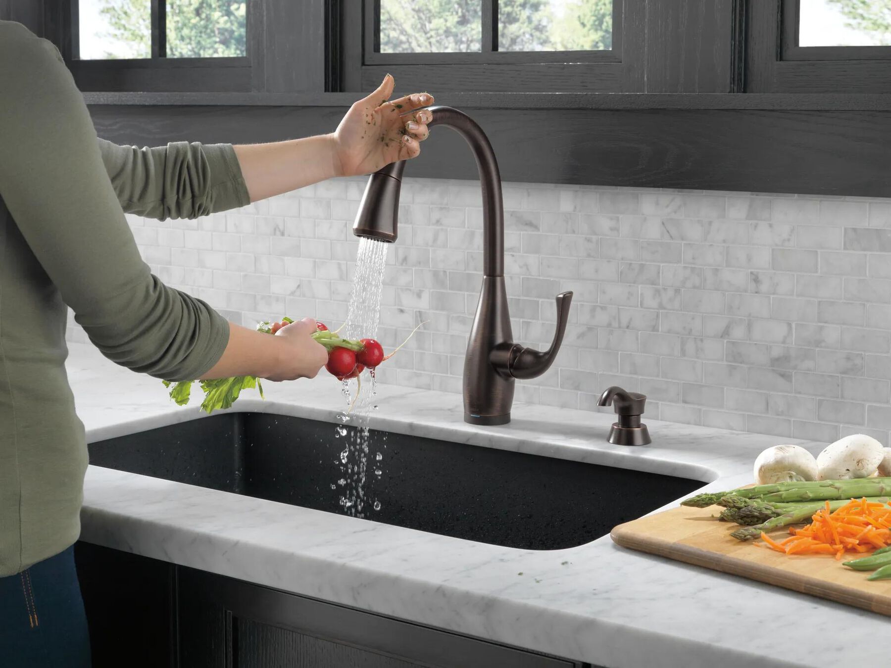 Single Handle Pull-Down Kitchen Faucet with Touch2O&reg; and ShieldSpray&reg; Technologies