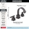Two Handle Widespread Bathroom Faucet