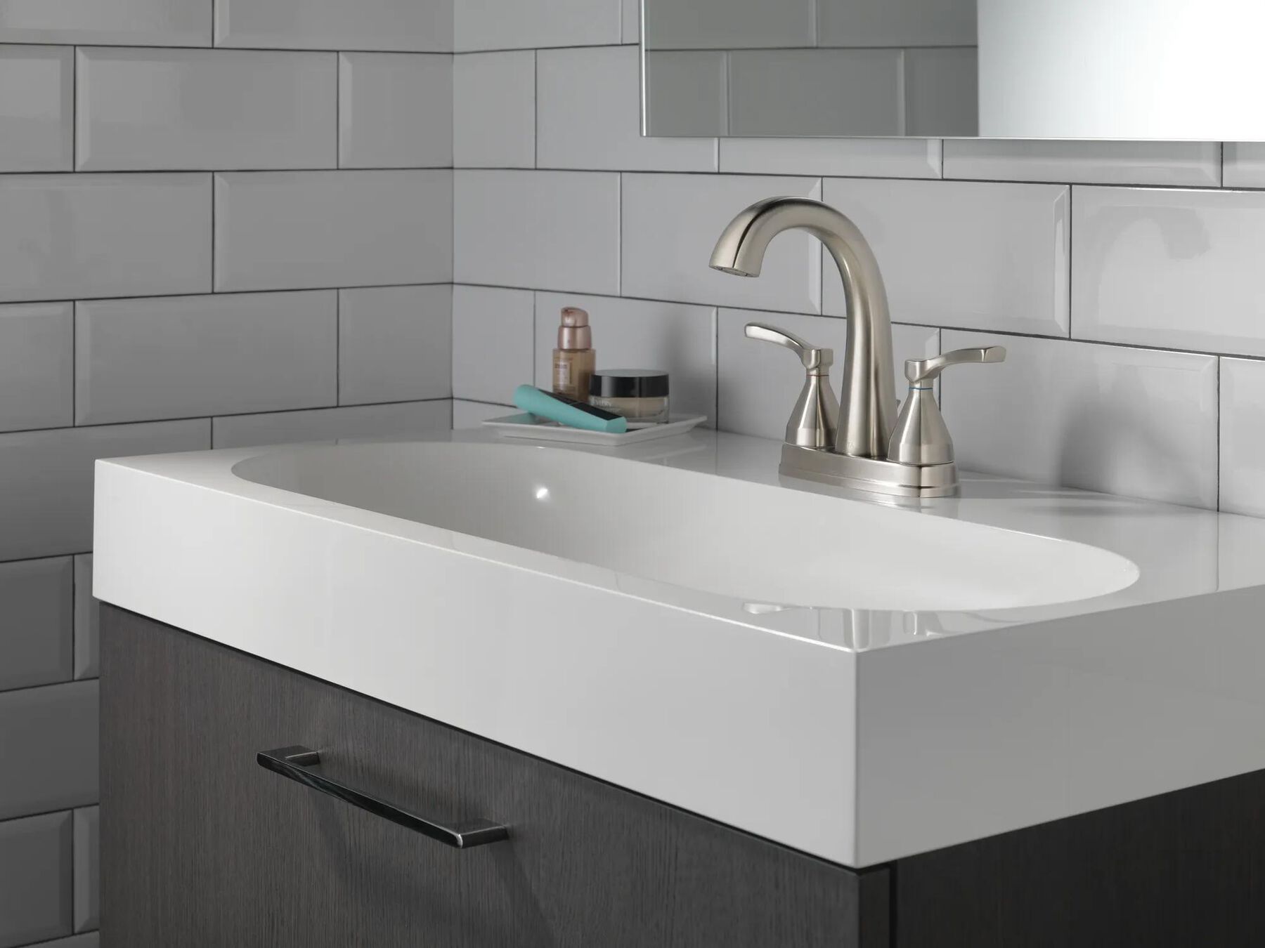 Two Handle Centerset Bathroom Faucet
