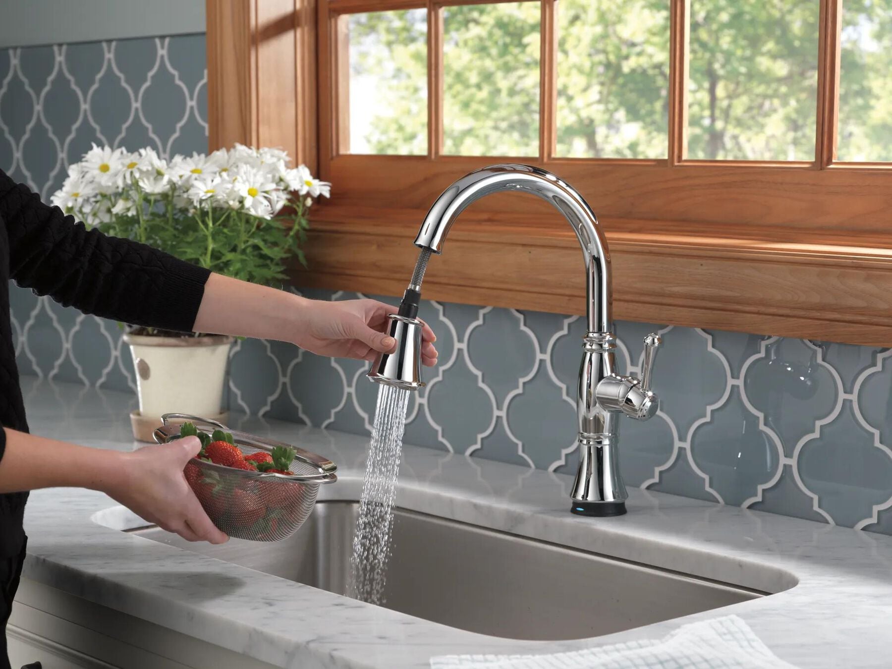 Single Handle Pull-Down Kitchen Faucet with Touch<sub>2</sub>O&reg; and ShieldSpray&reg; Technologies