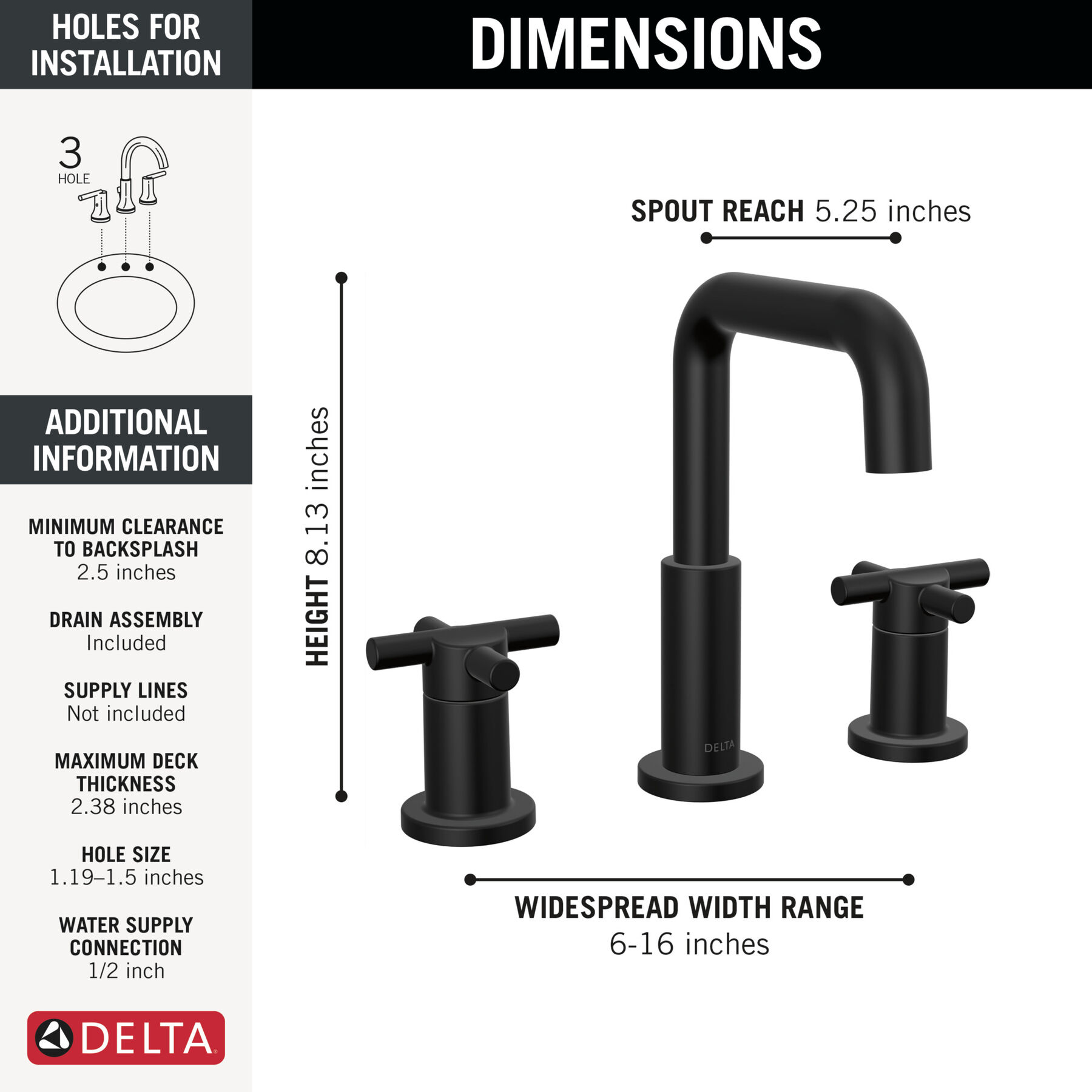 Widespread Lavatory Faucet with Tub Shower Trim Bundle - 14 Series
