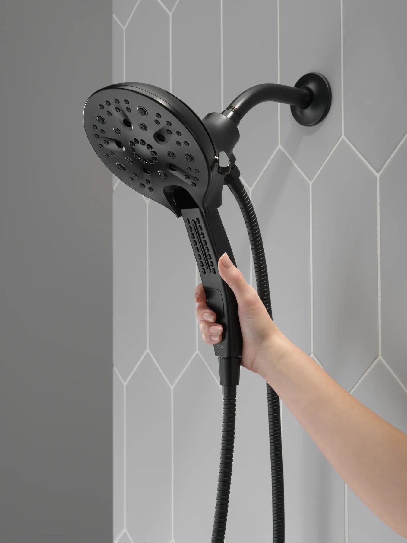 In2ition&reg; H<sub>2</sub>Okinetic&reg; 5-Setting Two-in-One Shower