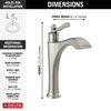 Single Handle Mid-Height Vessel Bathroom Faucet