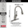 Single Handle Pull-Down Kitchen Faucet with Touch<sub>2</sub>O&reg; Technology and ShieldSpray&reg; Technologies (Recertified)