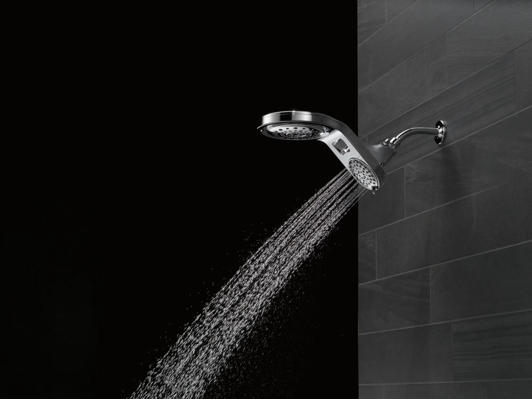 HydroRain&reg; 5-Setting Two-in-One Shower Head