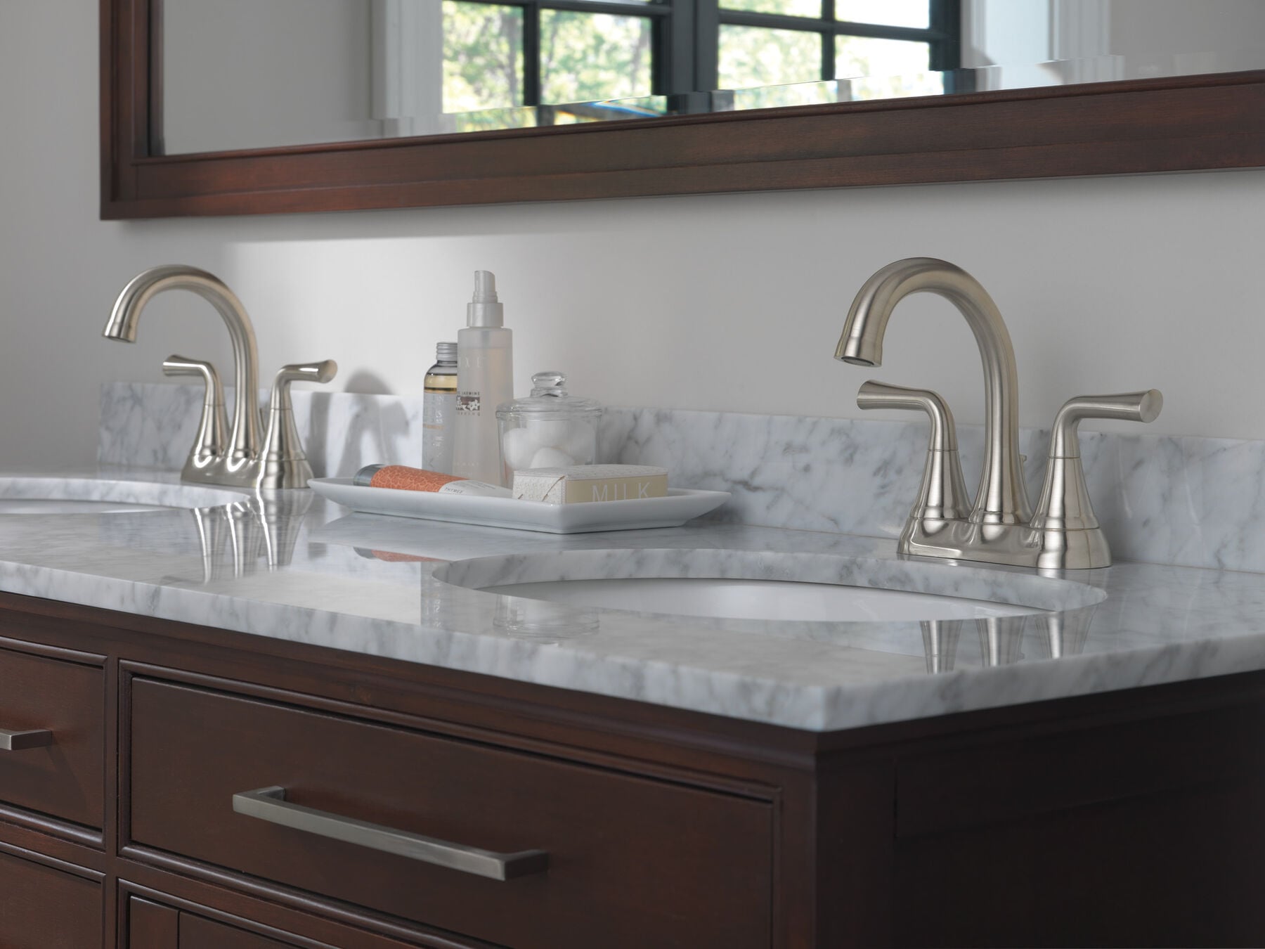 Two Handle Centerset Bathroom Faucet