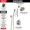 14S Shower Trim w Fixed Head & Hand Shower
