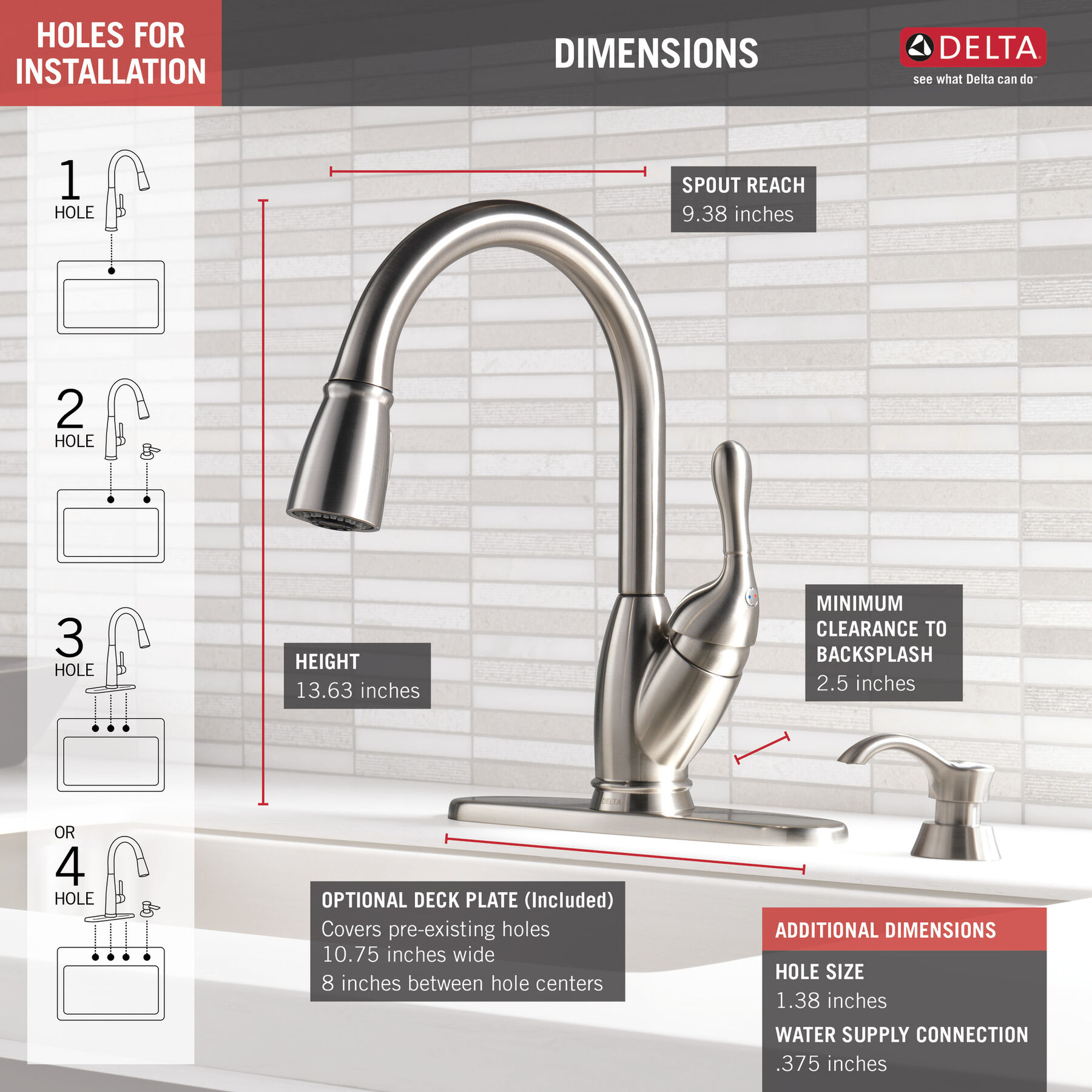 Single Handle Pull-Down Kitchen Faucet