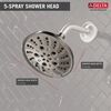 H<sub>2</sub>Okinetic&reg; 5-Setting Traditional Raincan Shower Head (Recertified)