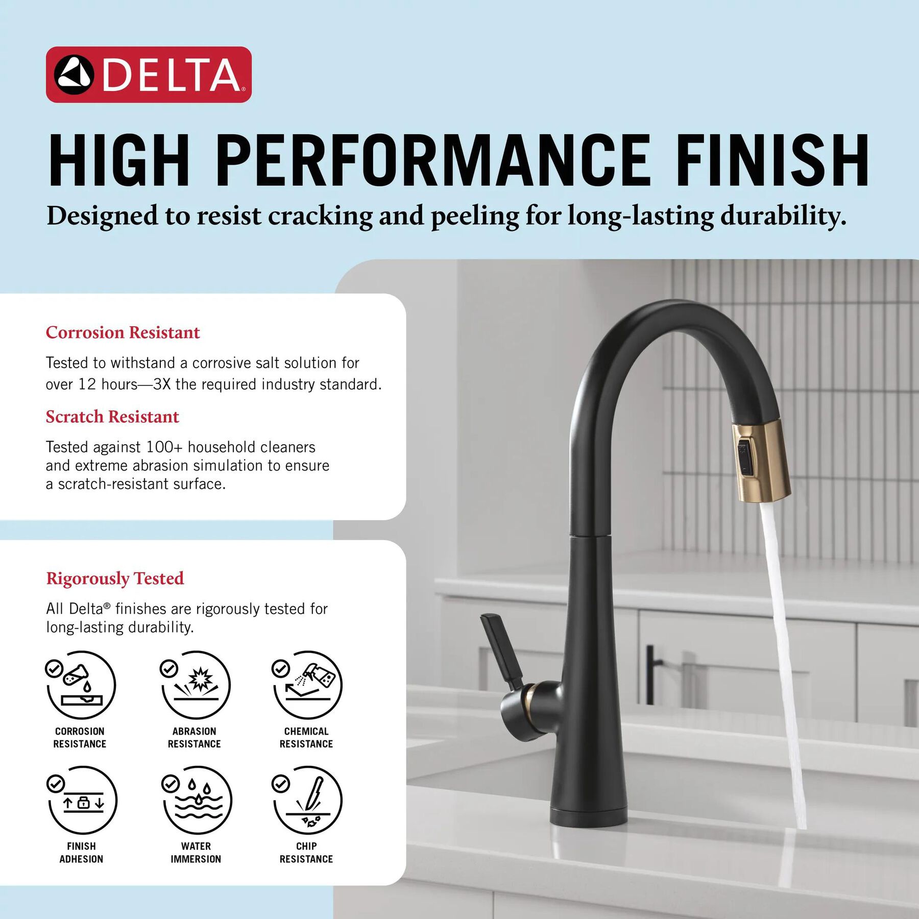 Touch<sub>2</sub>O&reg; Technology Kitchen Faucet with Touchless Technology