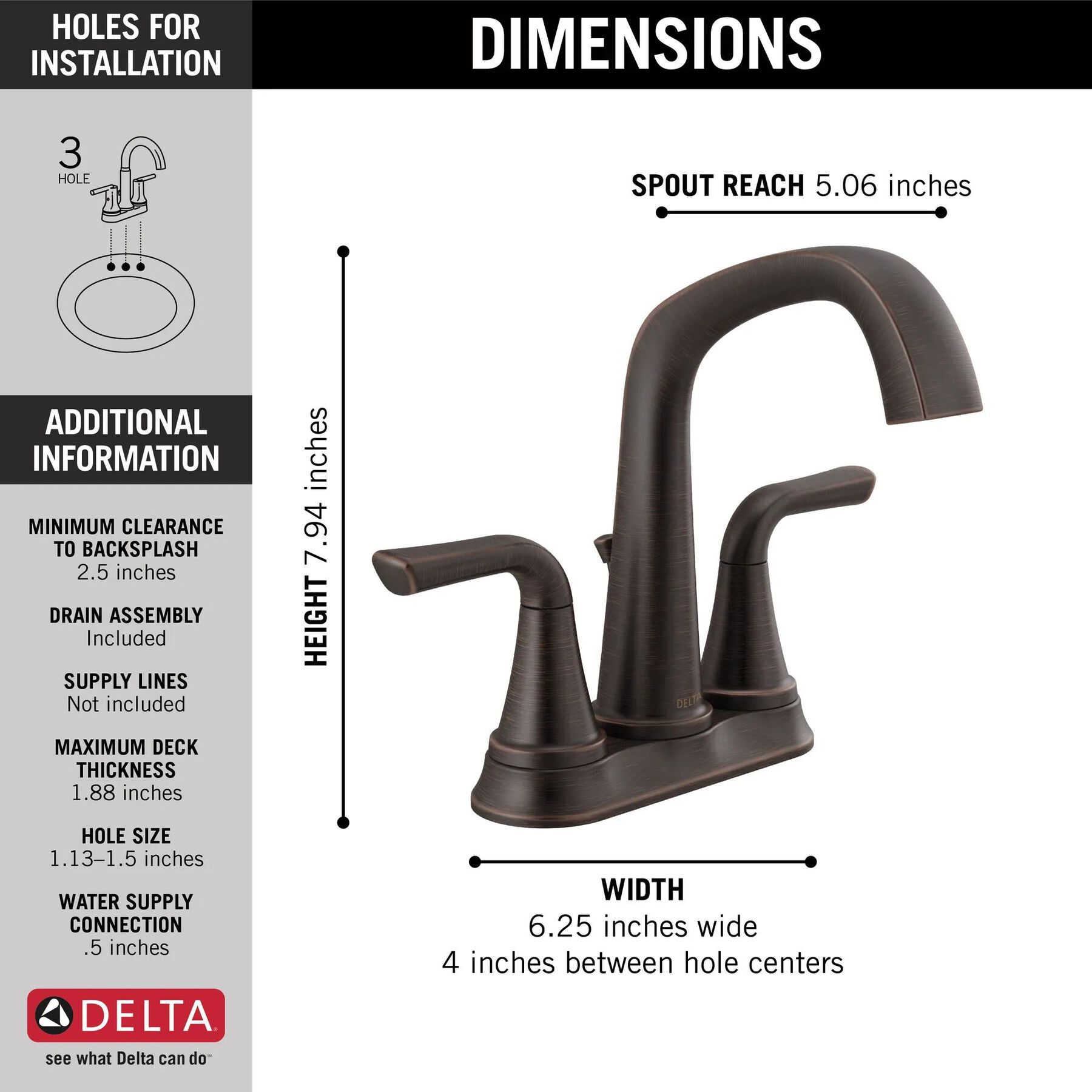 Centerset Bathroom Faucet (Recertified)