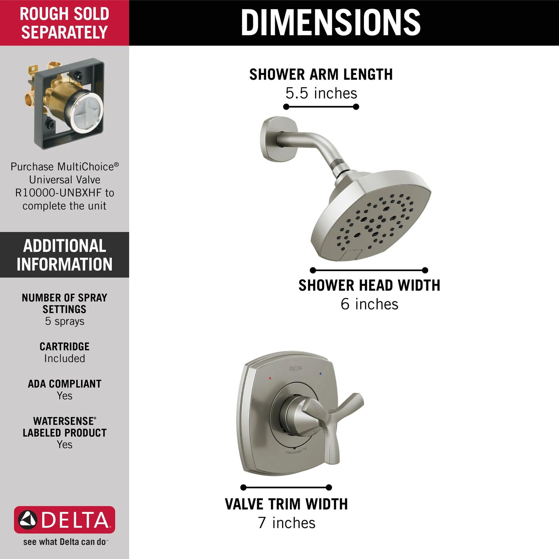 Shower Trim 1O 14S (Recertified)
