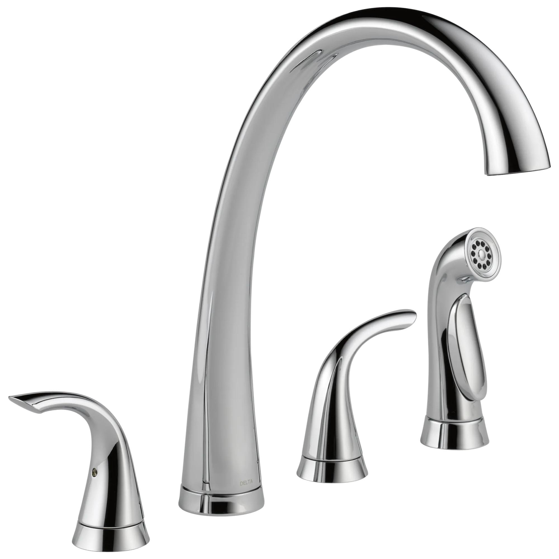 Two Handle Widespread Kitchen Faucet with Spray