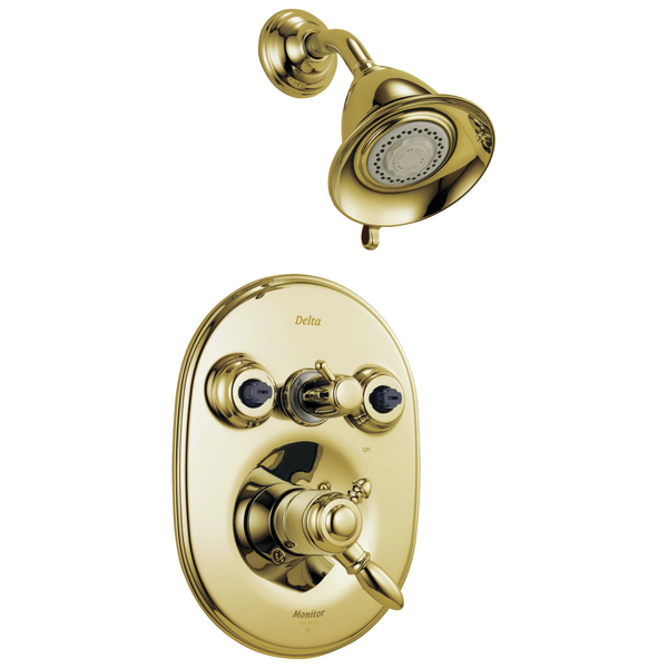Victorian Monitor® 18 Series Jetted Shower™ Trim in Polished Brass