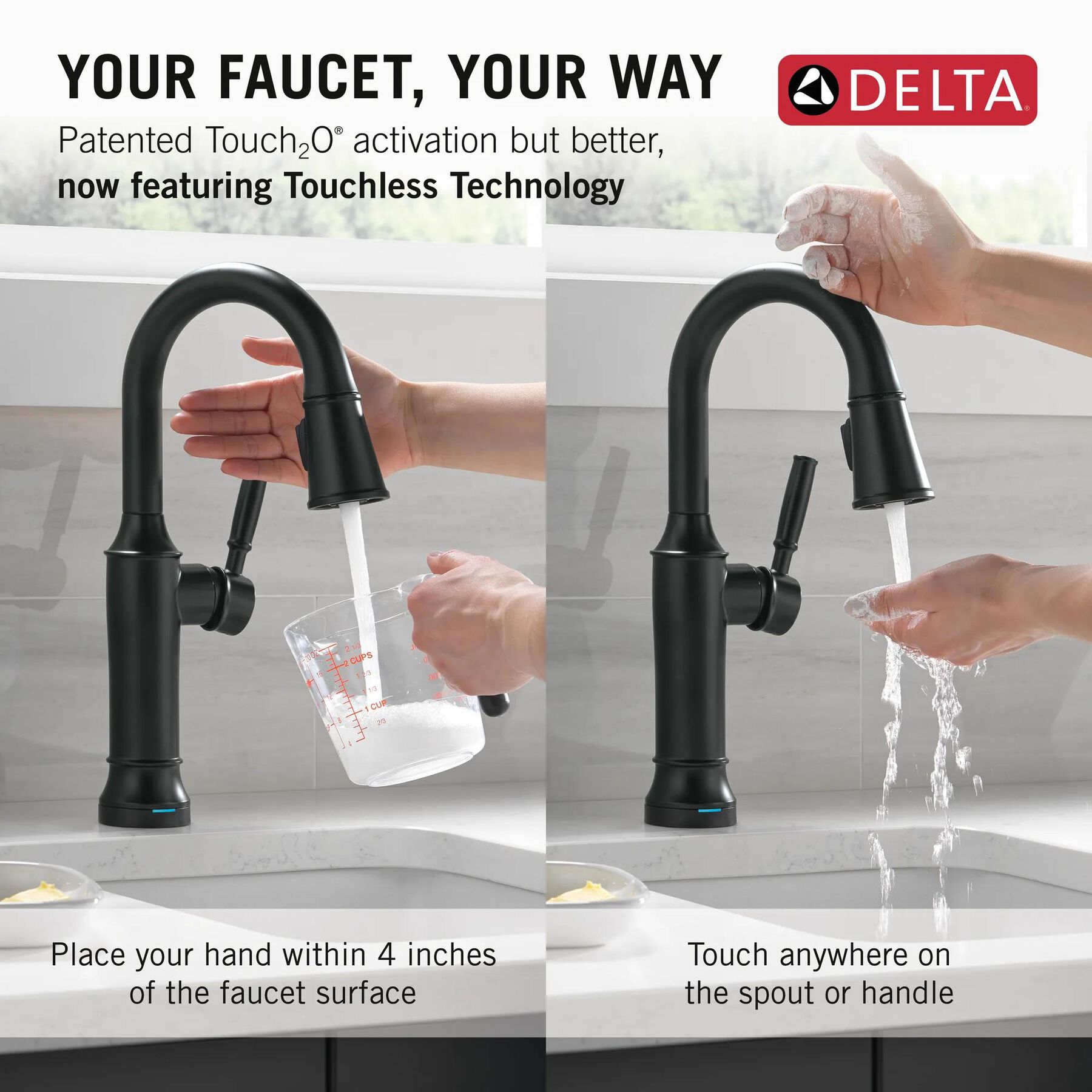 Touch2O&reg; Bar / Prep Faucet with Touchless Technology