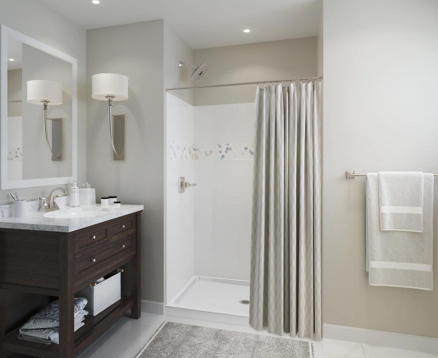 Two Handle Centerset Bathroom Faucet