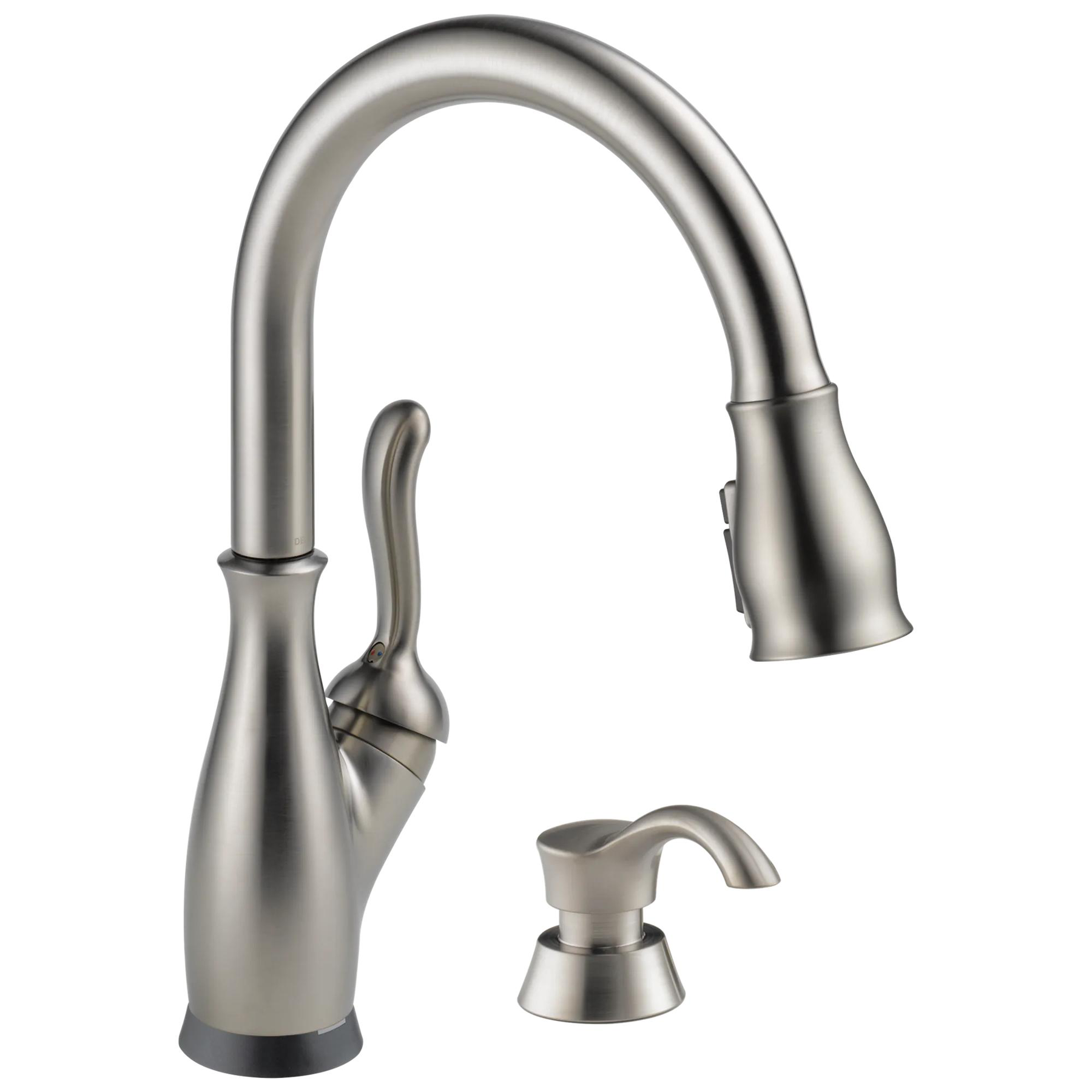 Touch2O with Touchless and VoiceIQ&reg; Technology Single Handle Pull-Down Kitchen Faucet with Soap Dispenser