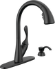 Single Handle Pull-Down Kitchen Faucet with Soap Dispenser and ShieldSpray&reg; Technology
