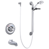 Universal Tub Trim Hand Shower and Grab Bar