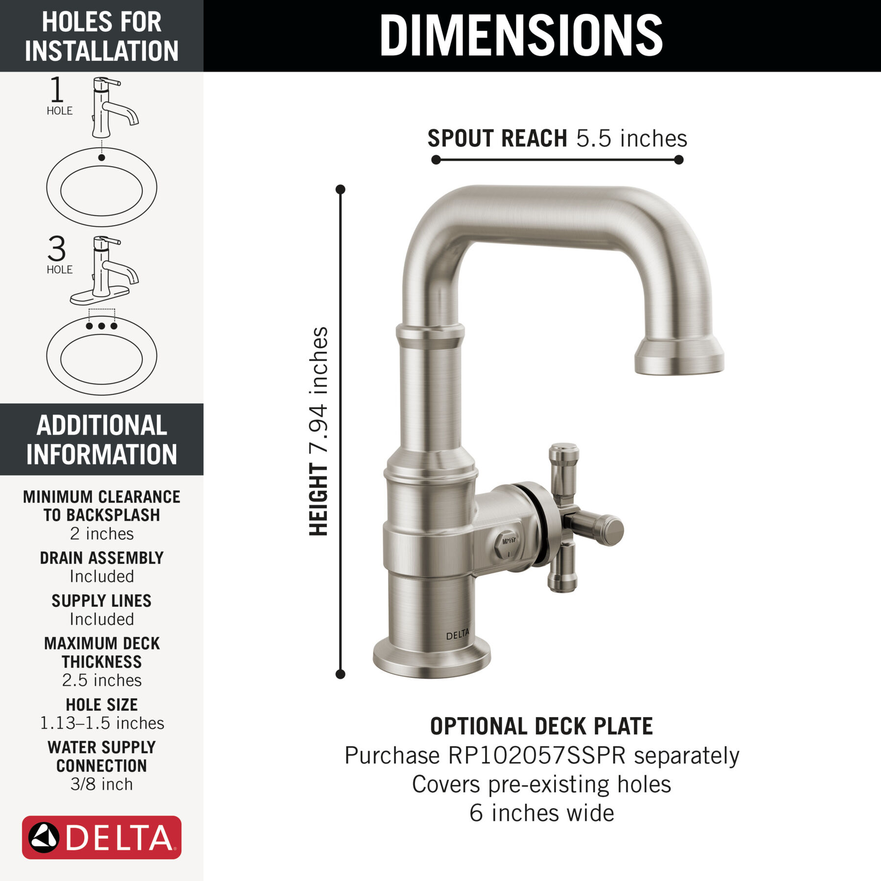 Single Handle Bathroom Faucet