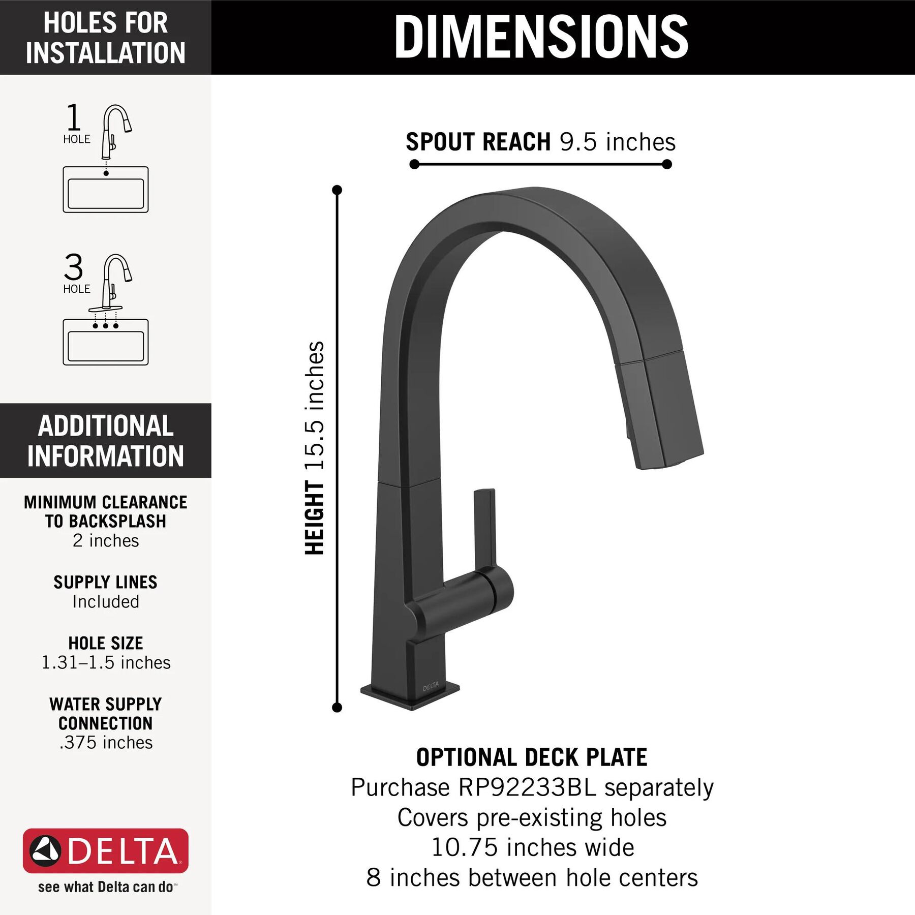 Single Handle Pull-Down Kitchen Faucet