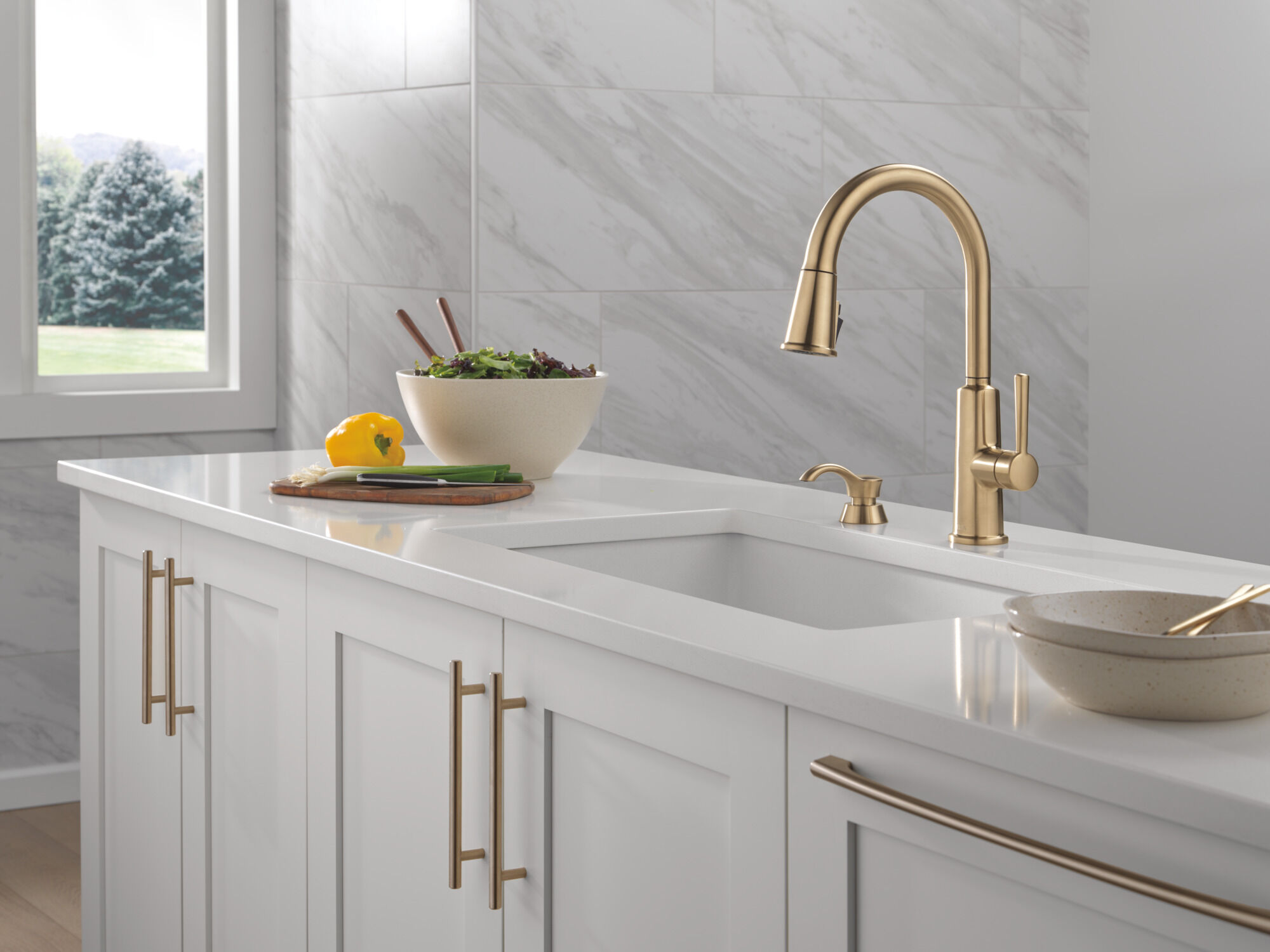 Soap / Lotion Dispenser in Champagne Bronze RP50781CZ | Delta Faucet