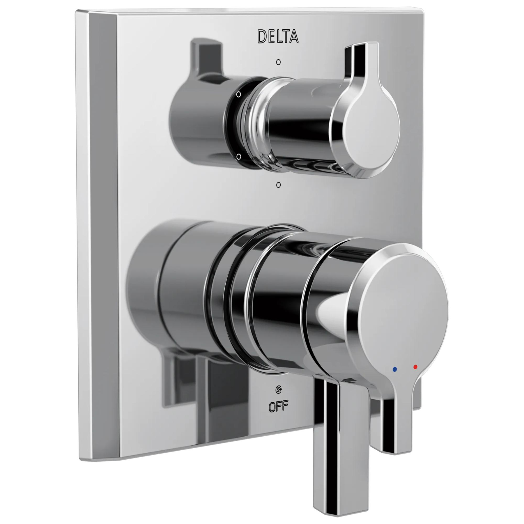 2-Handle Monitor&reg; 17 Series Valve Trim with 6-Setting Diverter