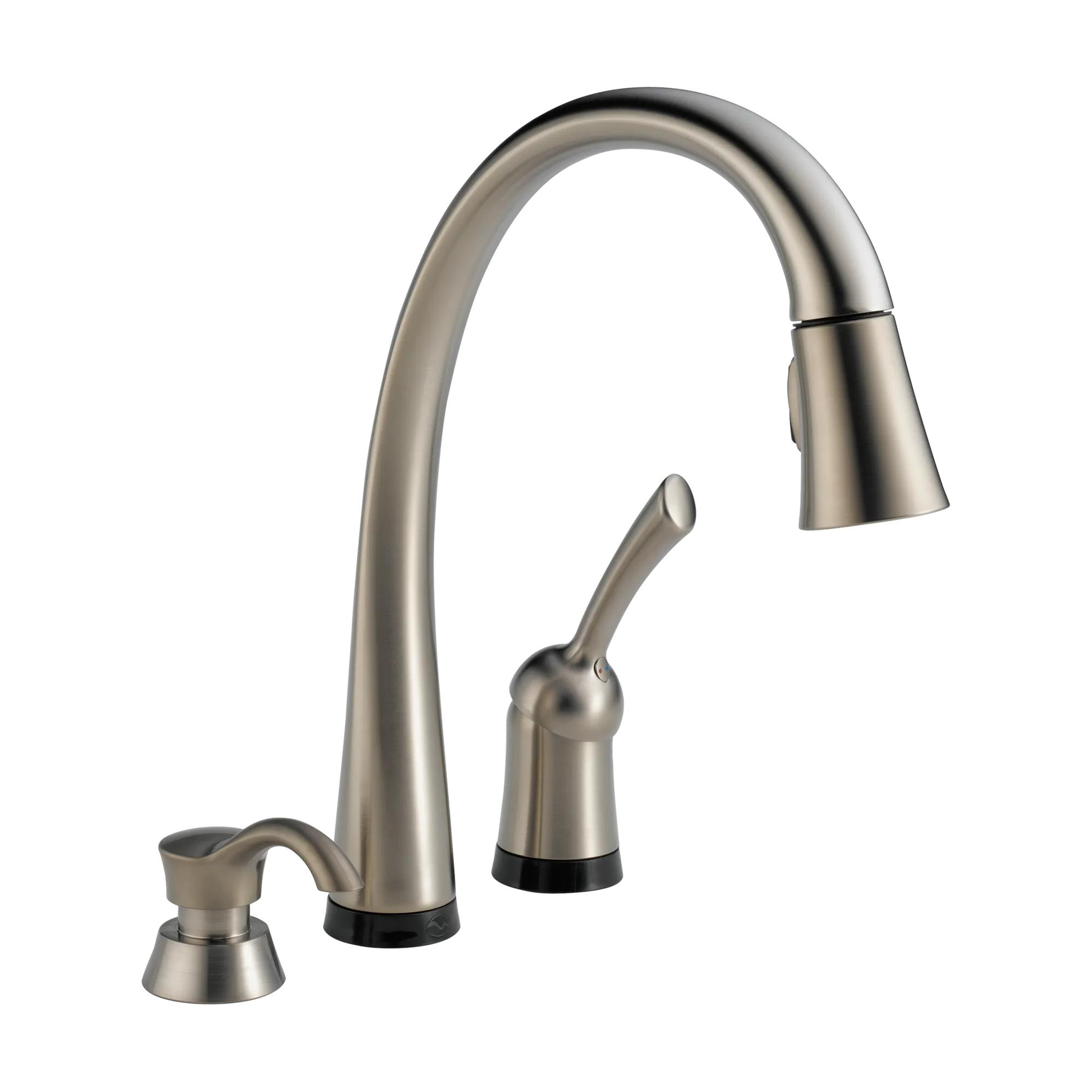 Single Handle Pull-Down Kitchen Faucet with Touch2O&reg; Technology and Soap Dispenser