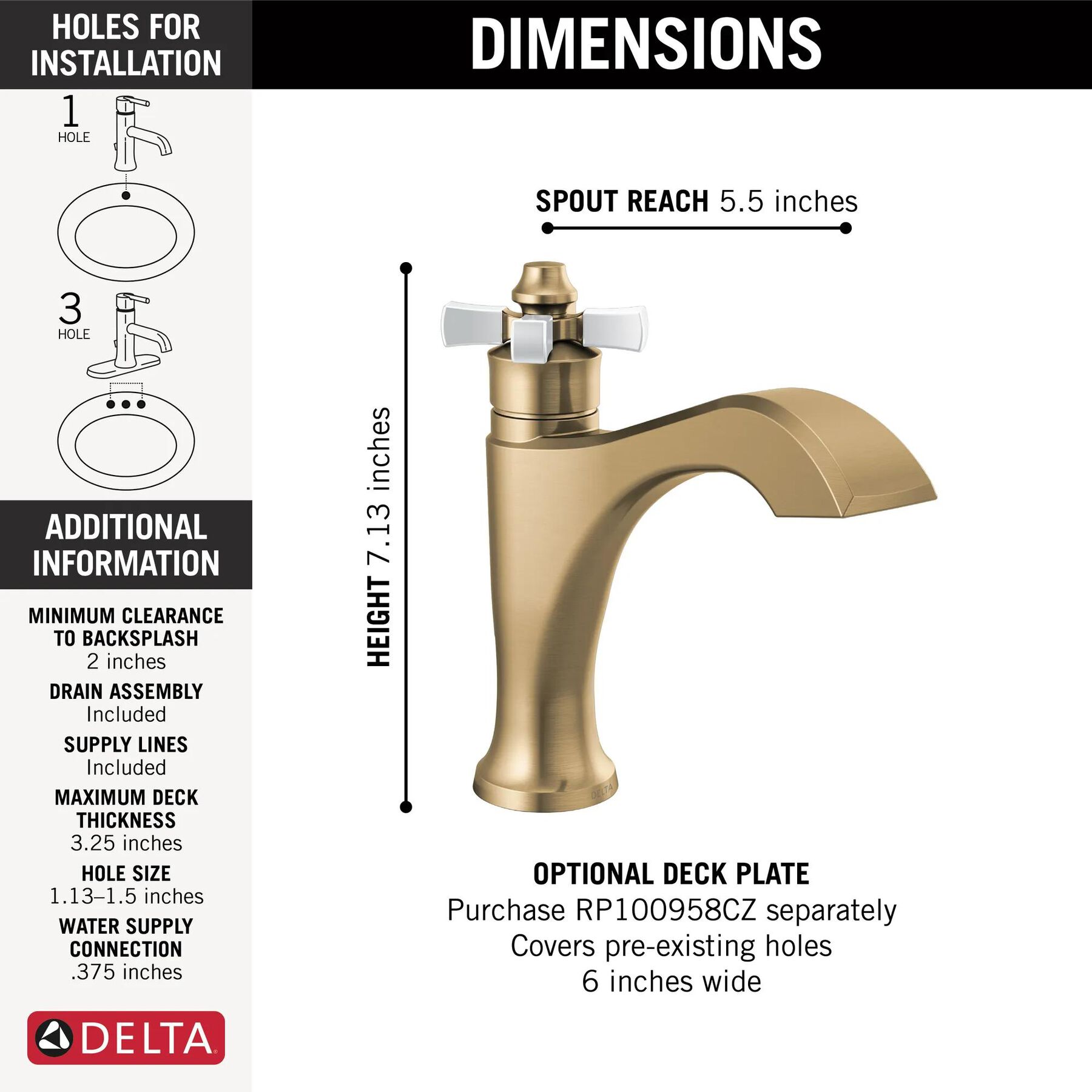 Single Handle Bathroom Faucet