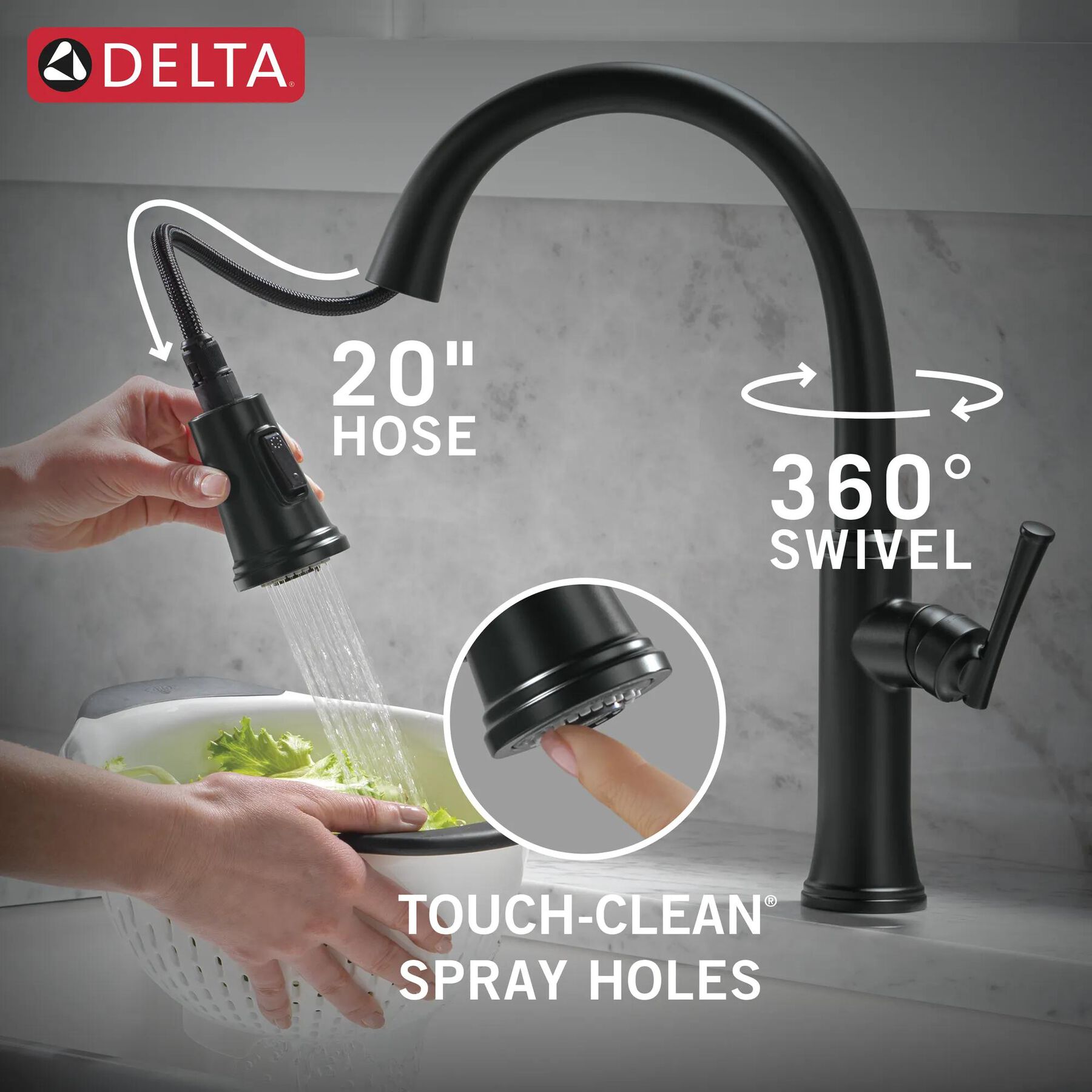 Single Handle Pull-Down Kitchen Faucet