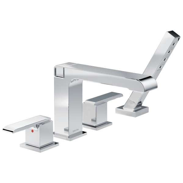 Roman Tub with Hand Shower Trim in Chrome T4767 | Delta Faucet