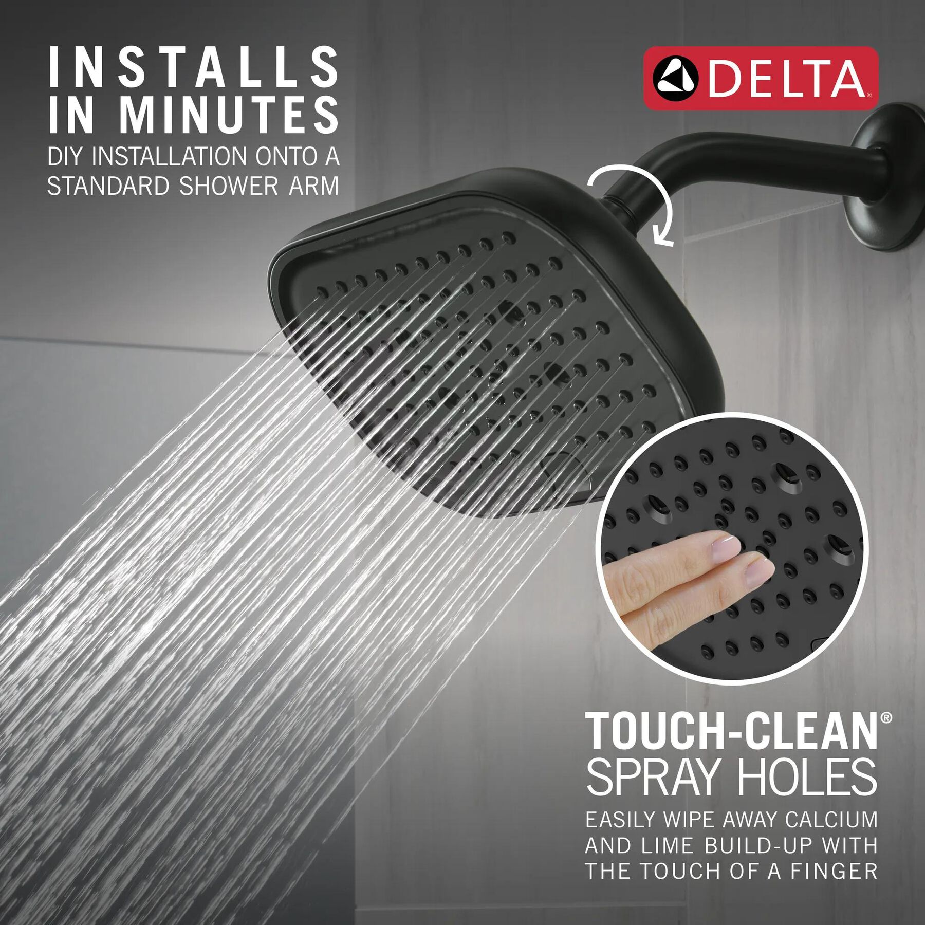H2Okinetic&reg; 6-Setting 9-inch Raincan Shower Head