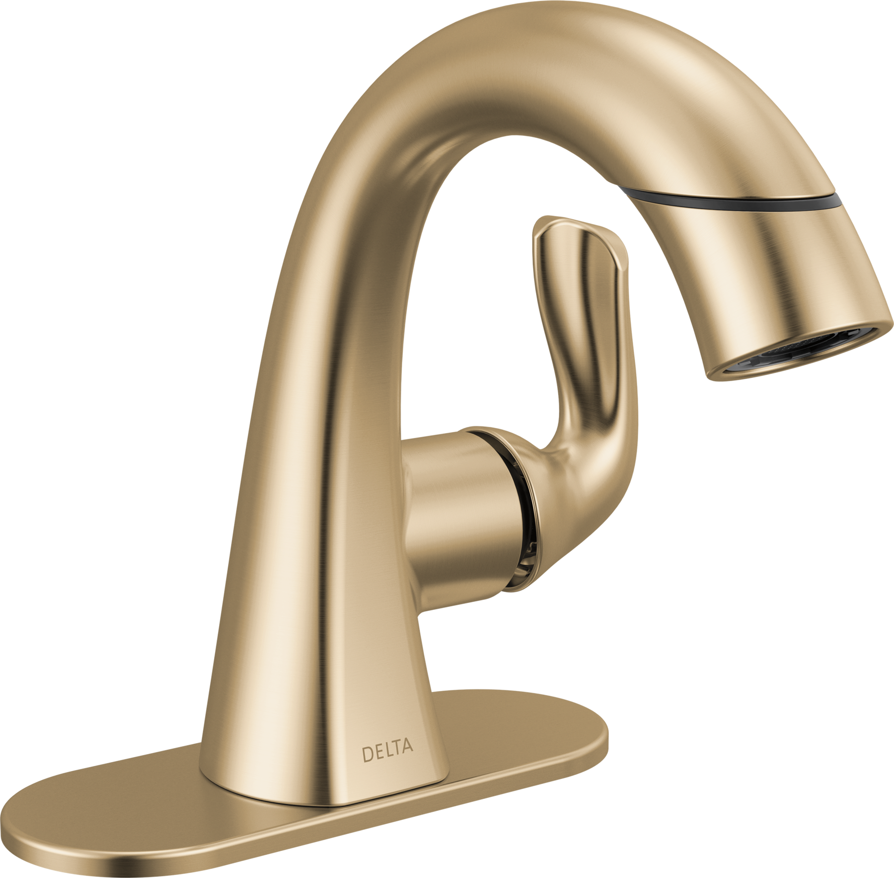 Single Handle Pull-Down Bathroom Faucet