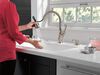 Single Handle Pull-Down Kitchen Faucet with Soap Dispenser