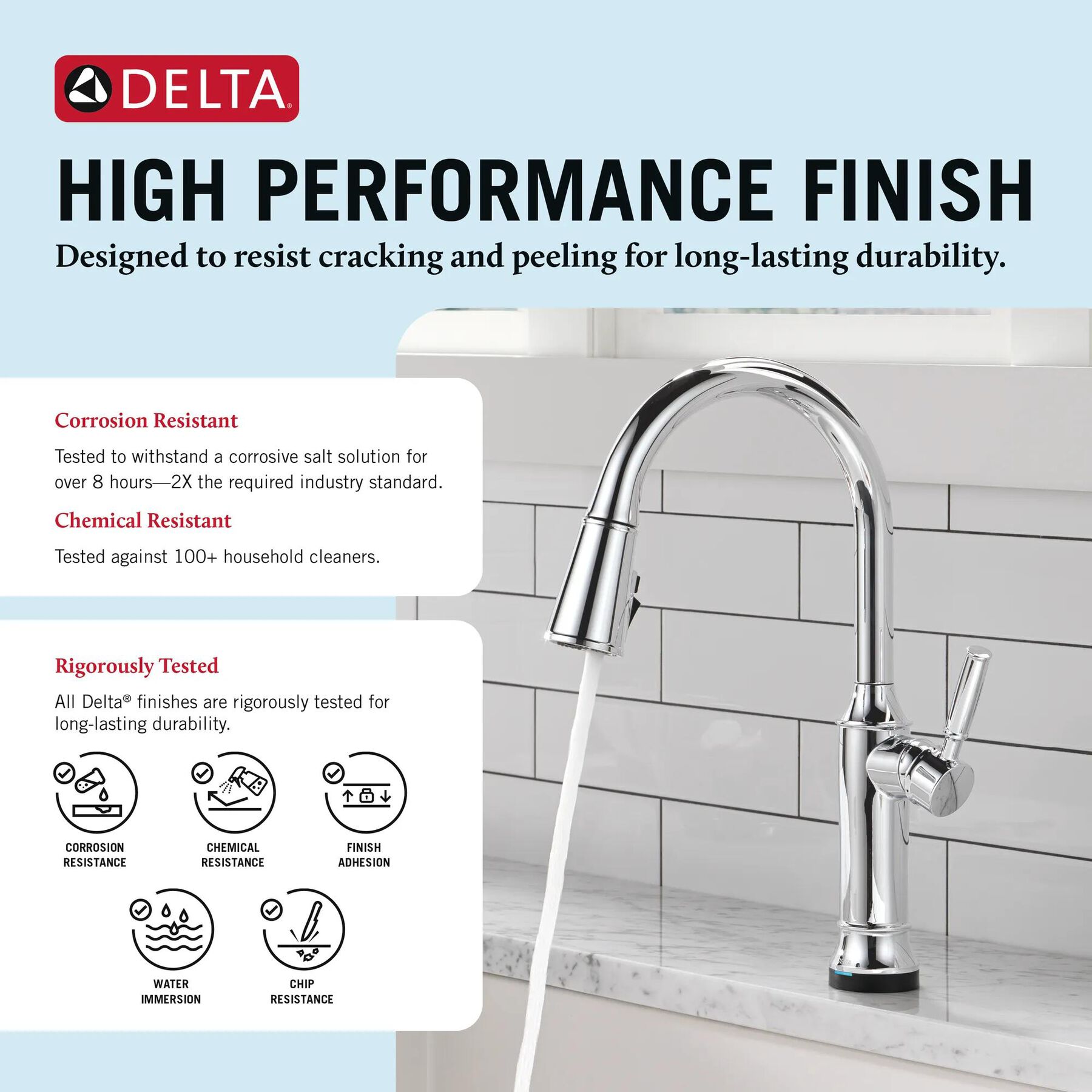 Touch<sub>2</sub>O&reg; Technology Kitchen Faucet with Touchless Technology