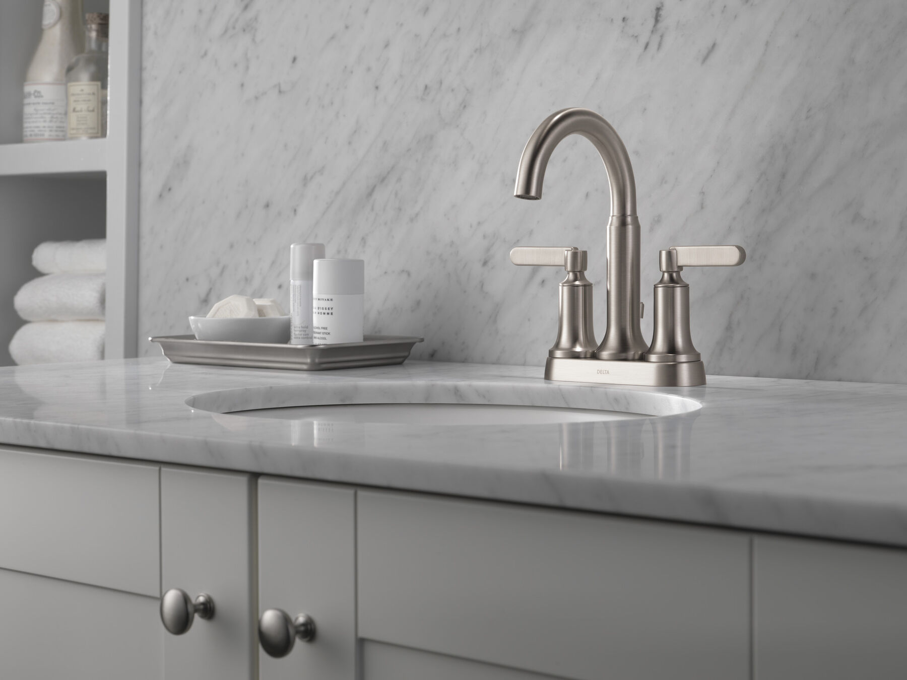 Two Handle Centerset Bathroom Faucet