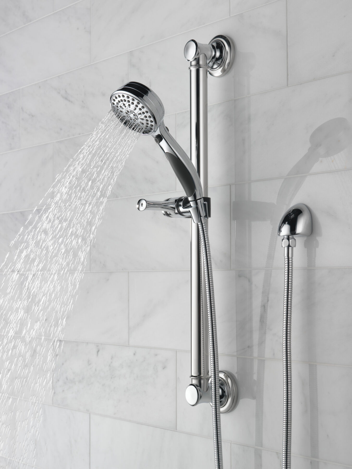 ActivTouch&reg; 9-Setting Hand Shower with Traditional Slide Bar / Grab Bar