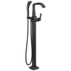 Single Handle Floor Mount Tub Filler Trim
